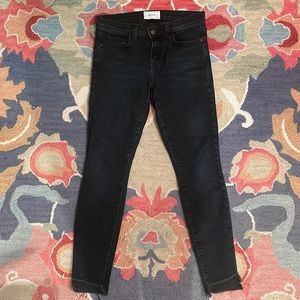 Current Elliot Black Skinny Jeans with Frayed Hem | Women’s Size 28/6